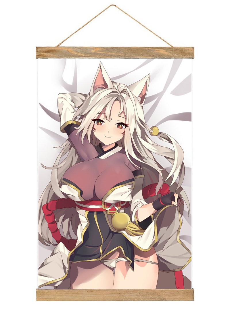 Elsword Ara Haan-1 Scroll Painting Wall Picture Anime Wall Scroll Hanging Home Decor