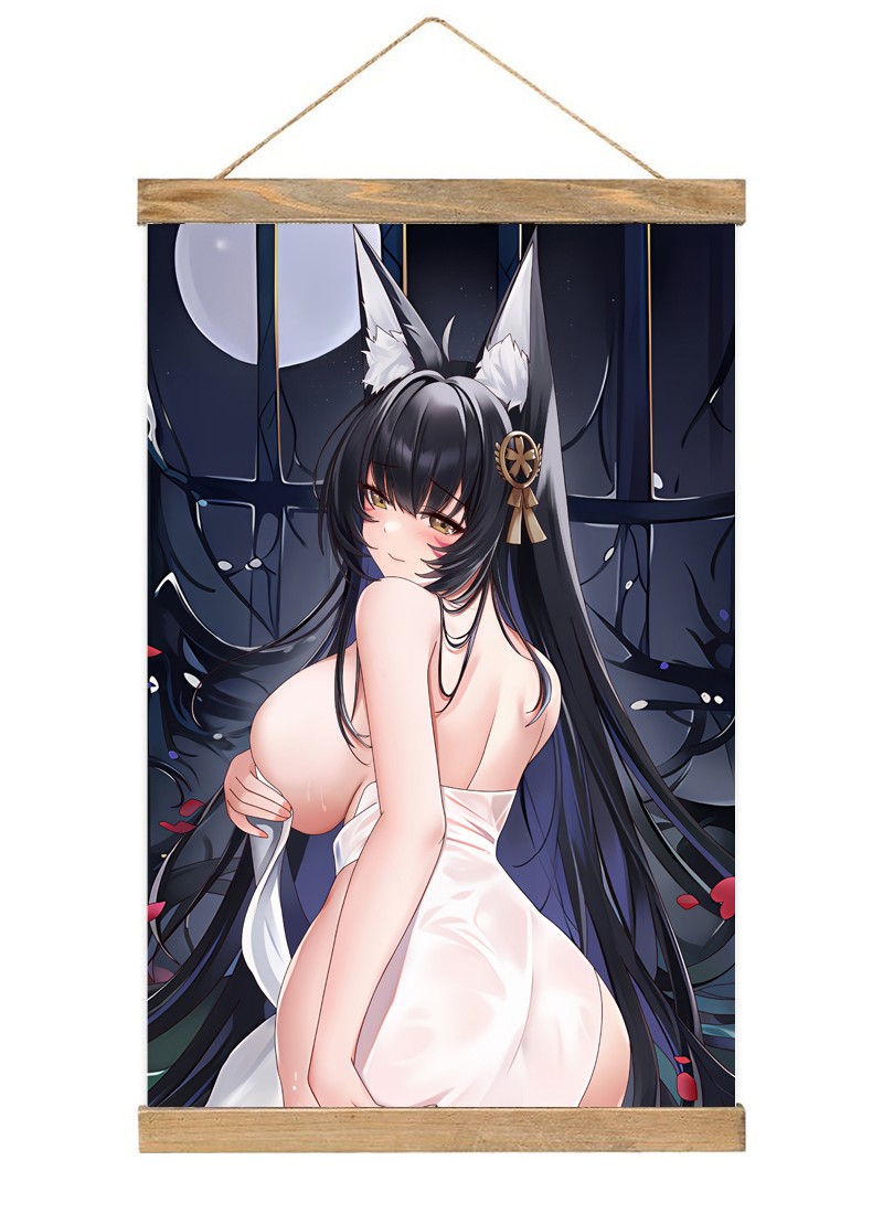 Azur Lane IJN Musash Scroll Painting Wall Picture Anime Wall Scroll Hanging Home Decor
