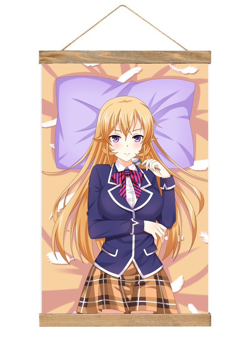 Food Wars! Shokugeki no Soma Erina Nakiri Scroll Painting Wall Picture Anime Wall Scroll Hanging Home Decor