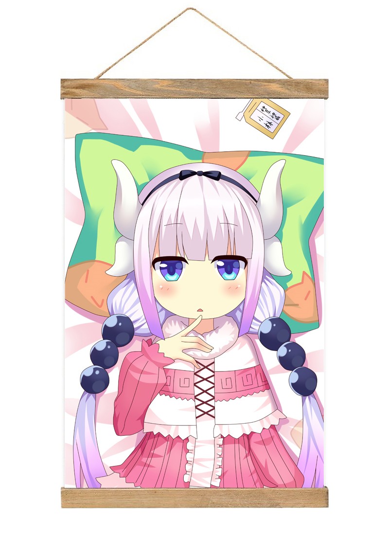 Miss Kobayashi's Dragon Maid Kanna Chan-1 Scroll Painting Wall Picture Anime Wall Scroll Hanging Home Decor