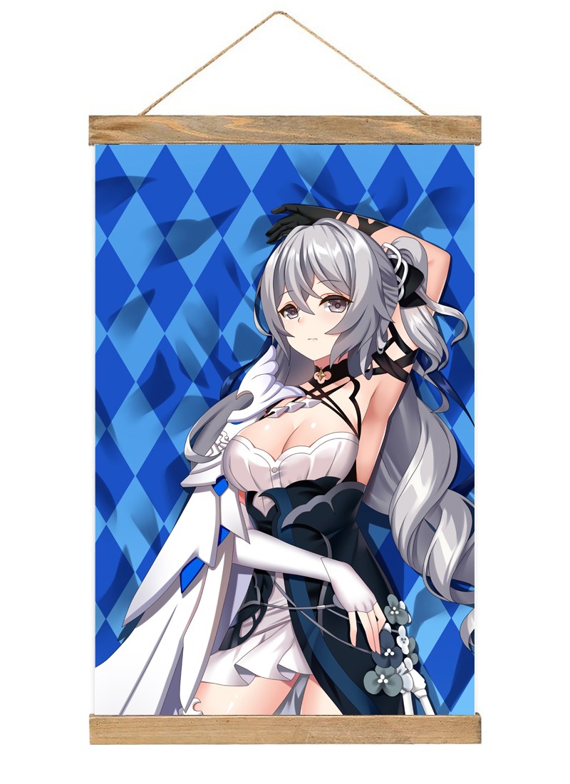 Honkai Impact 3rd Rita Rossweisse-1 Scroll Painting Wall Picture Anime Wall Scroll Hanging Home Decor