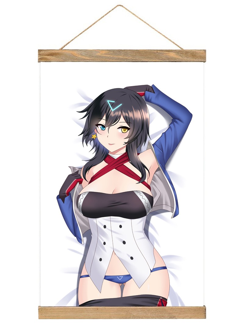 Azur Lane Baltimore-1 Scroll Painting Wall Picture Anime Wall Scroll Hanging Home Decor