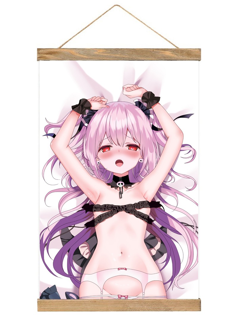 Virtual Youtuber Uruha Rushia Scroll Painting Wall Picture Anime Wall Scroll Hanging Home Decor