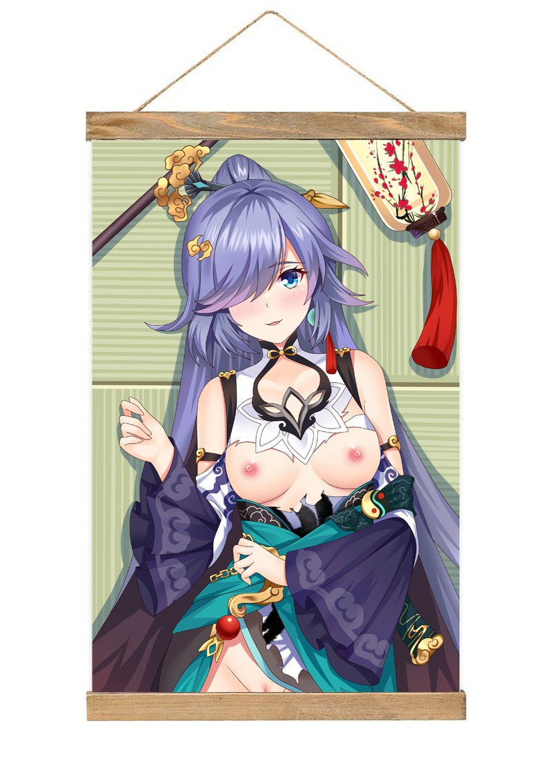 Honkai Impact 3rd Fuka-1 Scroll Painting Wall Picture Anime Wall Scroll Hanging Home Decor