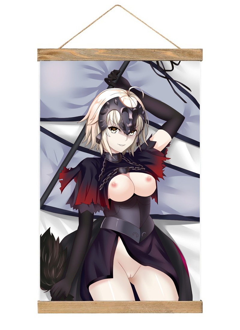 FateGrand Order FGO Jeanne d\'Arc Alter-1 Scroll Painting Wall Picture Anime Wall Scroll Hanging Home Decor