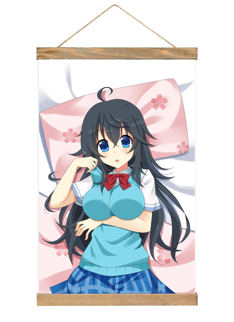 And You Thought There Is Never A Girl Online Ako Tamaki-1 Scroll Painting Wall Picture Anime Wall Scroll Hanging Home Decor