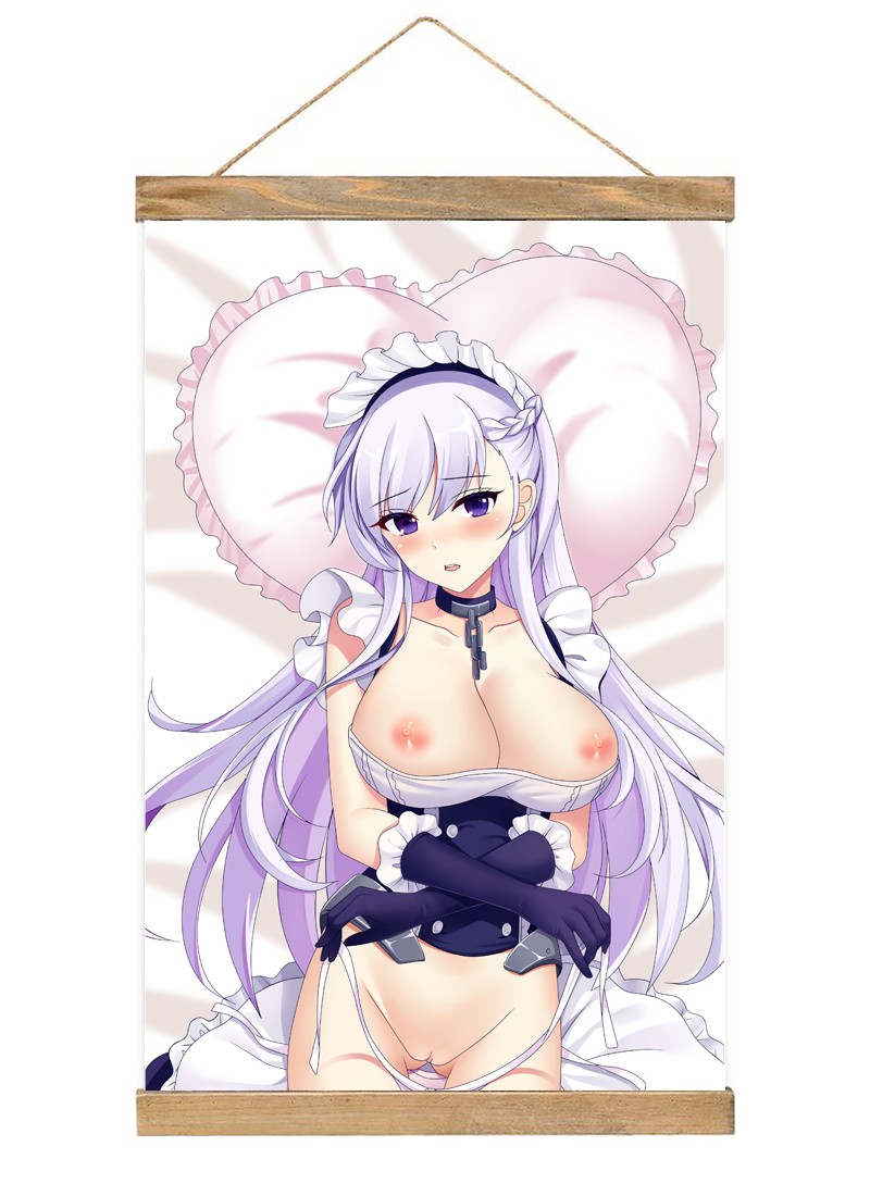 Azur Lane Belfast Scroll Painting Wall Picture Anime Wall Scroll Hanging Home Decor