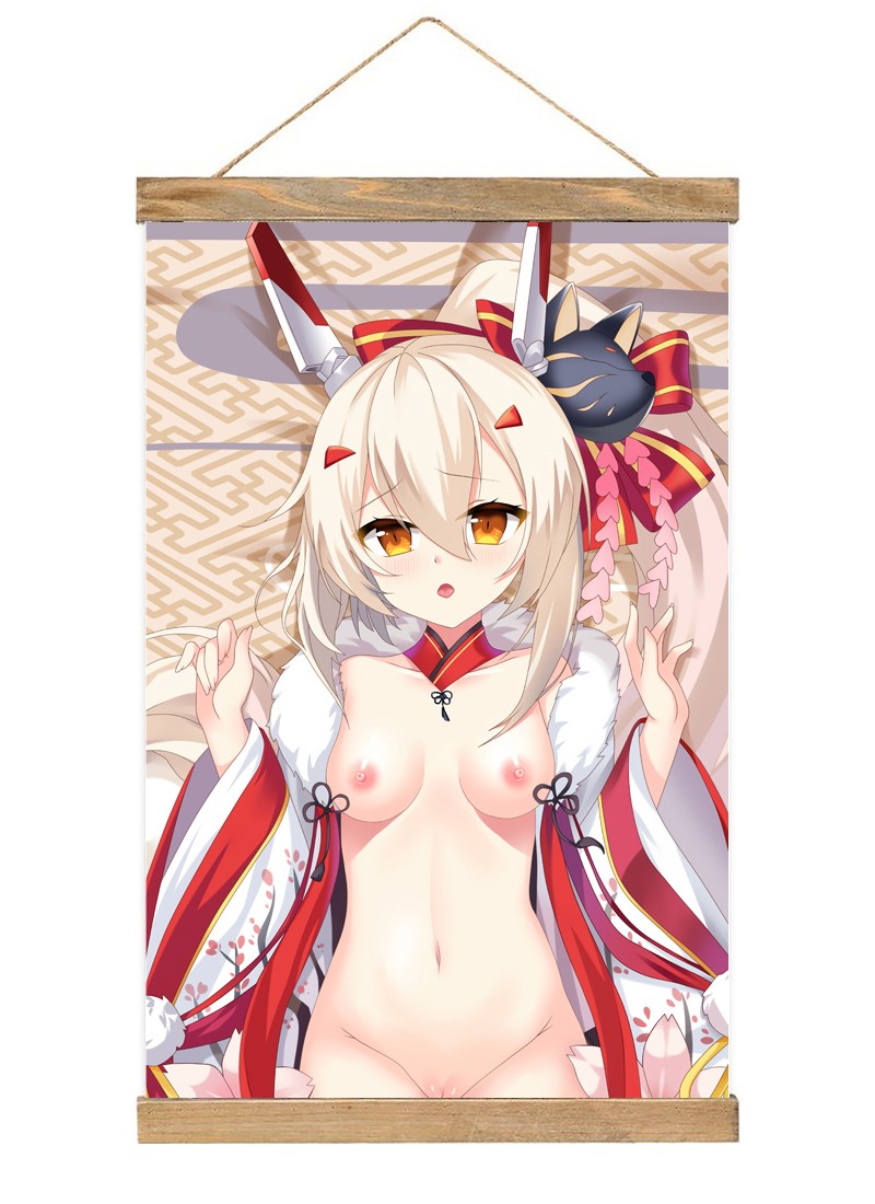 Azur Lane Ayanami Scroll Painting Wall Picture Anime Wall Scroll Hanging Home Decor