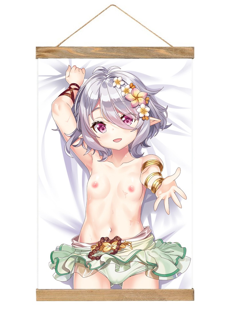 Princess Connect! ReDive Kokkoro-1 Scroll Painting Wall Picture Anime Wall Scroll Hanging Home Decor