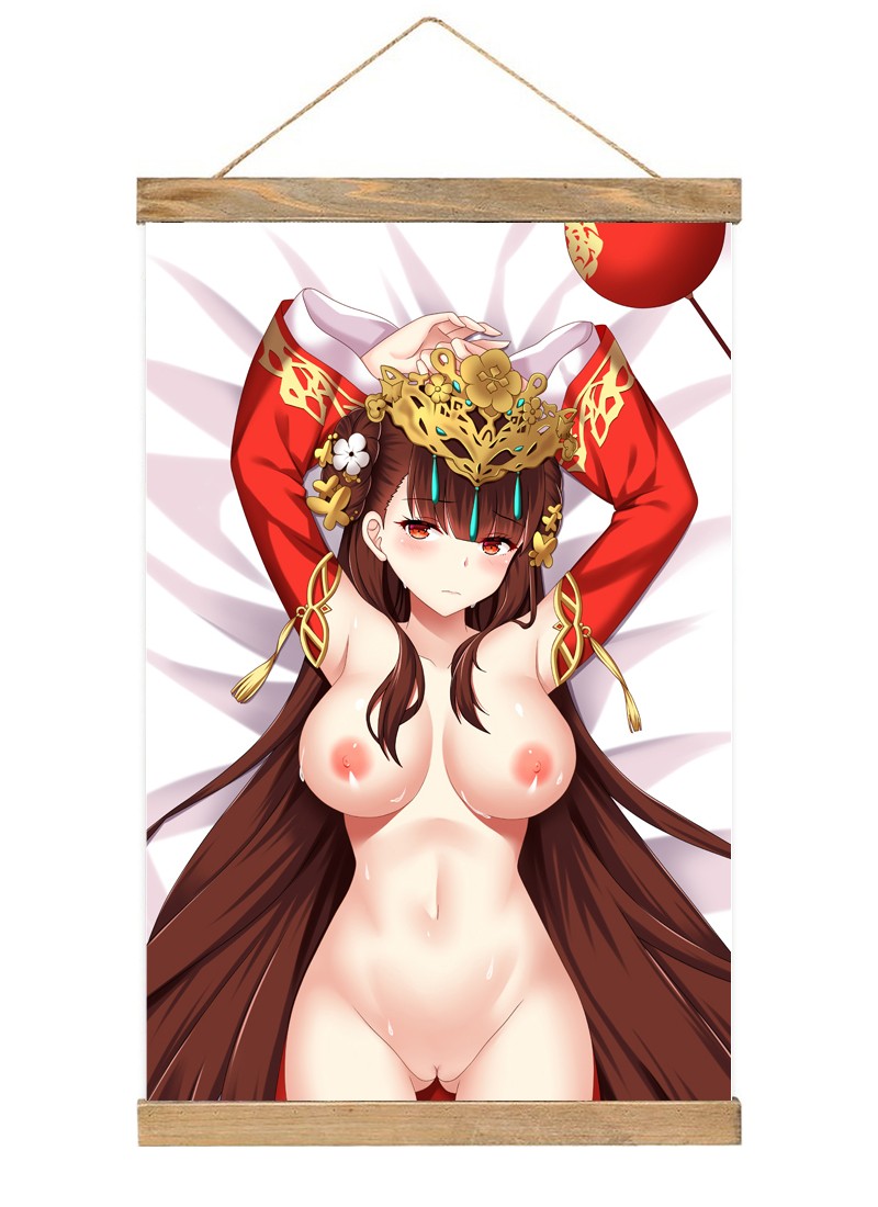 Azur Lane ROC Yat Sen Scroll Painting Wall Picture Anime Wall Scroll Hanging Home Decor