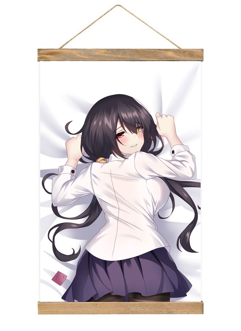 Date A Live Kurumi Tokisaki Scroll Painting Wall Picture Anime Wall Scroll Hanging Home Decor