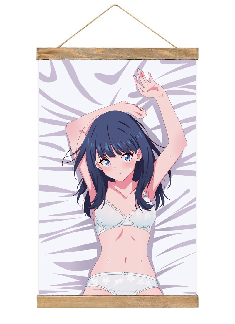 SSSS. GRIDMAN Takarada Rikka-1 Scroll Painting Wall Picture Anime Wall Scroll Hanging Home Decor