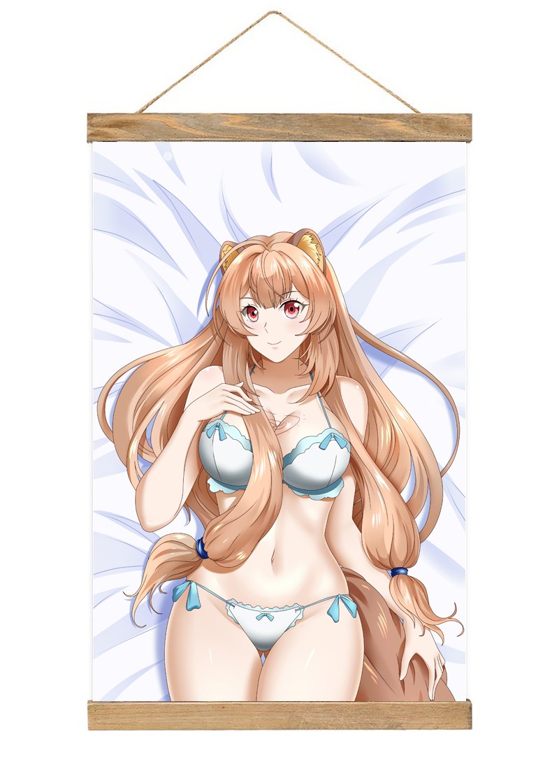 The Rising of the Shield Hero Raphtalia-1 Scroll Painting Wall Picture Anime Wall Scroll Hanging Home Decor