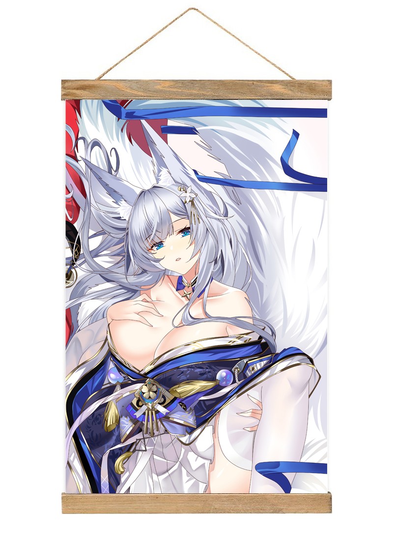 Azur Lane Shinano Scroll Painting Wall Picture Anime Wall Scroll Hanging Home Decor