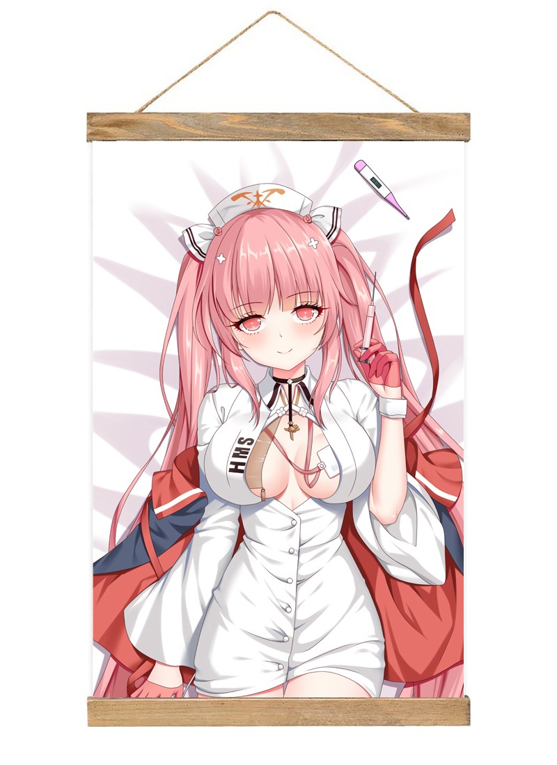 Azur Lane HMS Perseus-1 Scroll Painting Wall Picture Anime Wall Scroll Hanging Home Decor