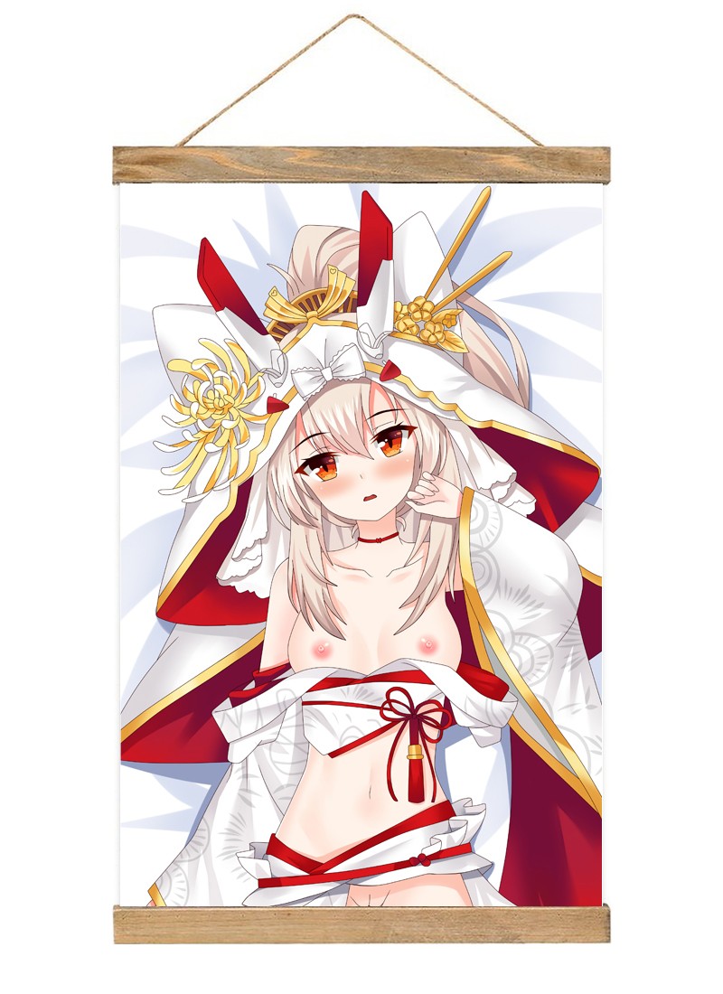 Azur Lane Ayanami-1 Scroll Painting Wall Picture Anime Wall Scroll Hanging Home Decor