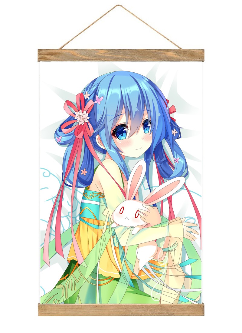 Date A Live Himekawa Yoshino-1 Scroll Painting Wall Picture Anime Wall Scroll Hanging Home Decor