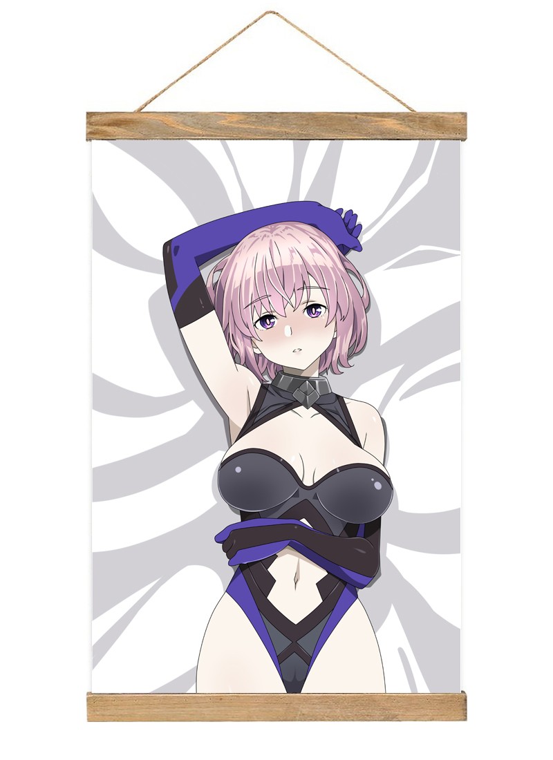 FateGrand Order FGO Mash Kyrielight-1 Scroll Painting Wall Picture Anime Wall Scroll Hanging Home Decor