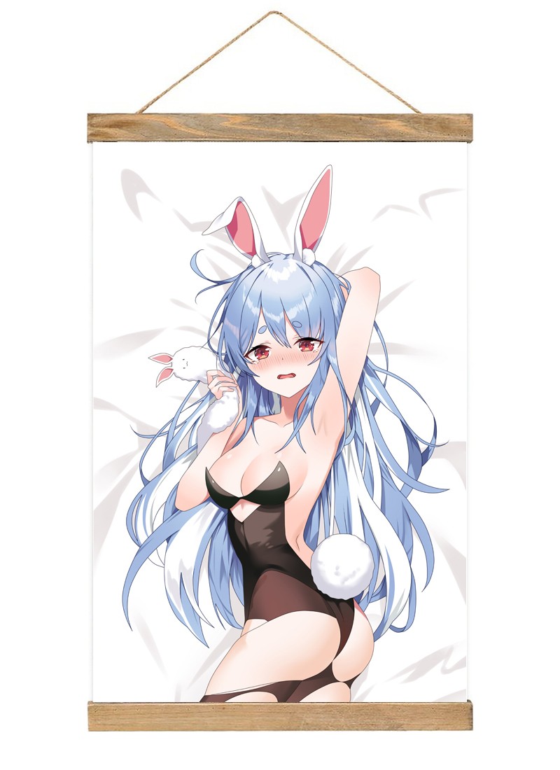Virtual Youtuber Usada Pekor Scroll Painting Wall Picture Anime Wall Scroll Hanging Home Decor
