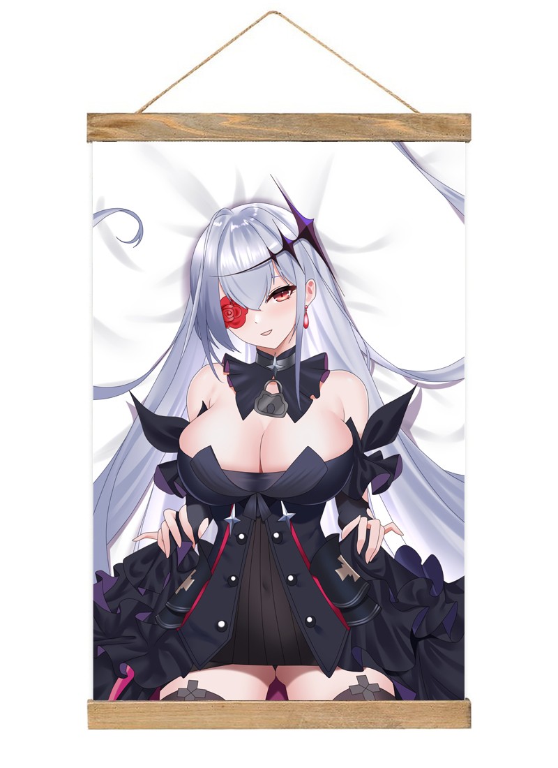Azur Lane SMS Emden Scroll Painting Wall Picture Anime Wall Scroll Hanging Home Decor