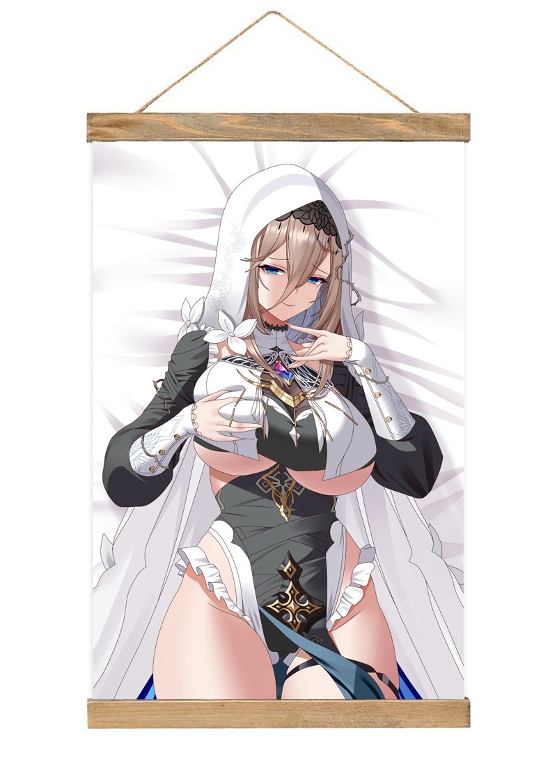 Honkai Impact 3rd Aponia-1 Scroll Painting Wall Picture Anime Wall Scroll Hanging Home Decor