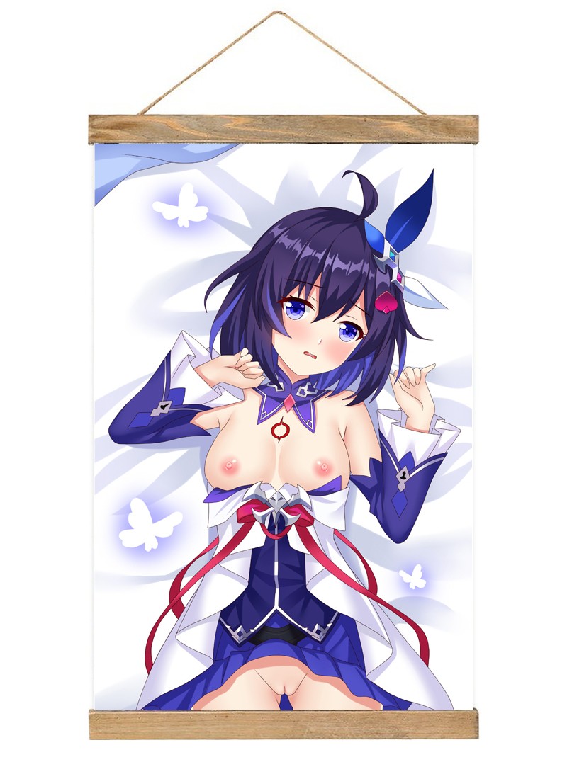 Honkai Impact 3rd Zele Ferrerai Scroll Painting Wall Picture Anime Wall Scroll Hanging Home Decor