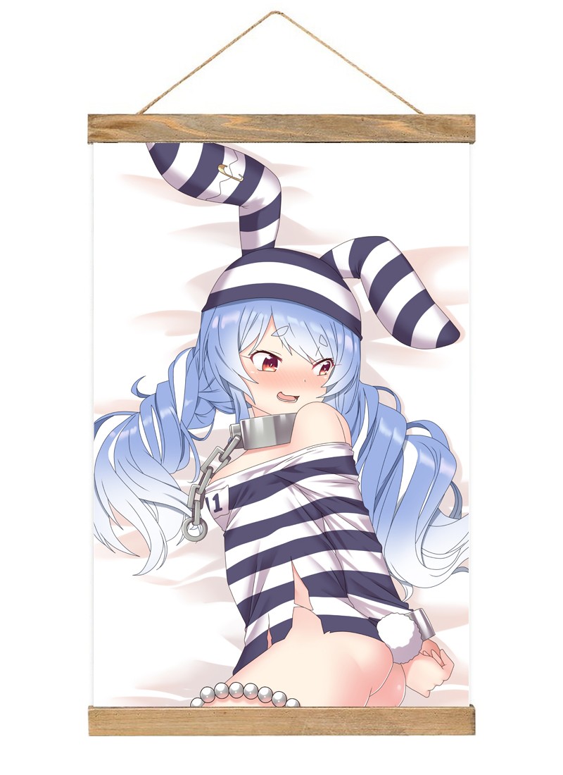 Virtual Youtuber Pekora Usada Scroll Painting Wall Picture Anime Wall Scroll Hanging Home Decor