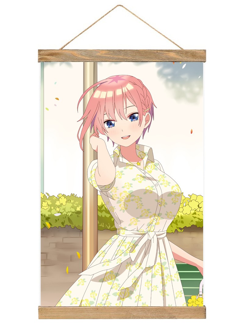 The Quintessential Quintuplets Nakano Yotsuba-1 Scroll Painting Wall Picture Anime Wall Scroll Hanging Home Decor