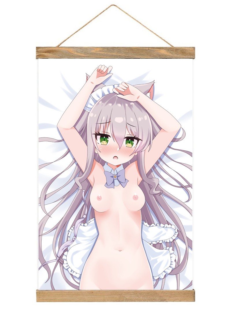Virtual Youtuber Scroll Painting Wall Picture Anime Wall Scroll Hanging Home Decor
