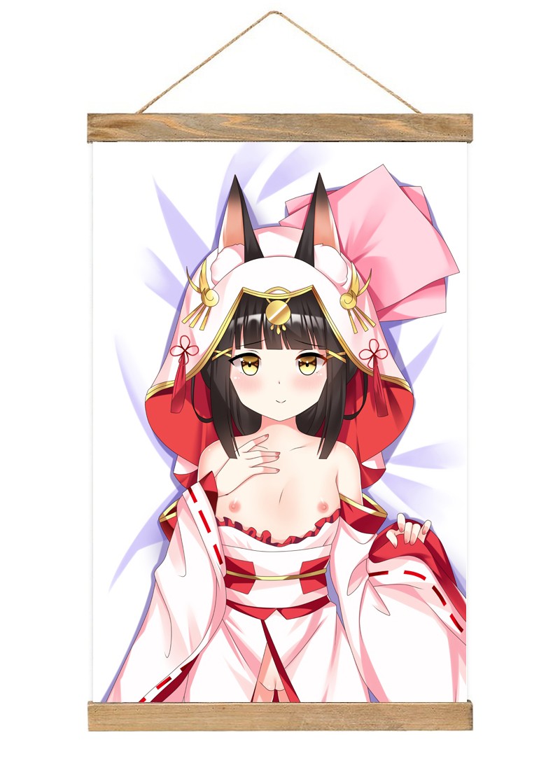 Azur Lane Nagato Scroll Painting Wall Picture Anime Wall Scroll Hanging Home Decor