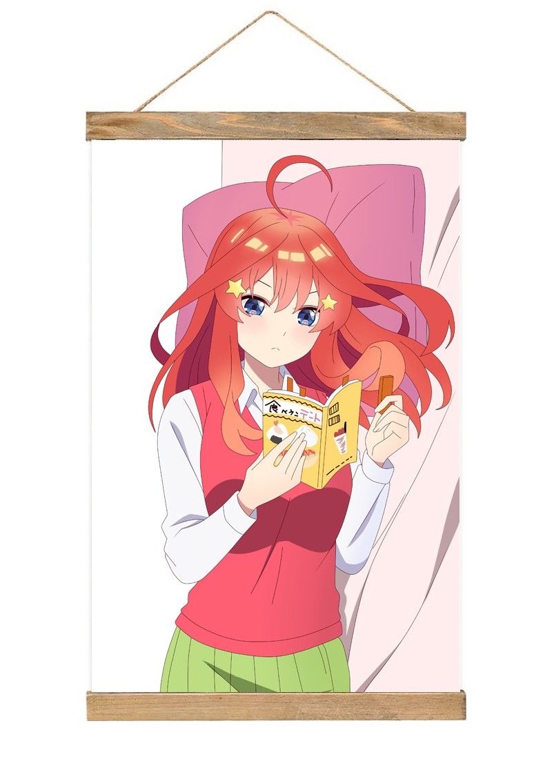 The Quintessential Quintuplets Nakano Itsuki Scroll Painting Wall Picture Anime Wall Scroll Hanging Home Decor
