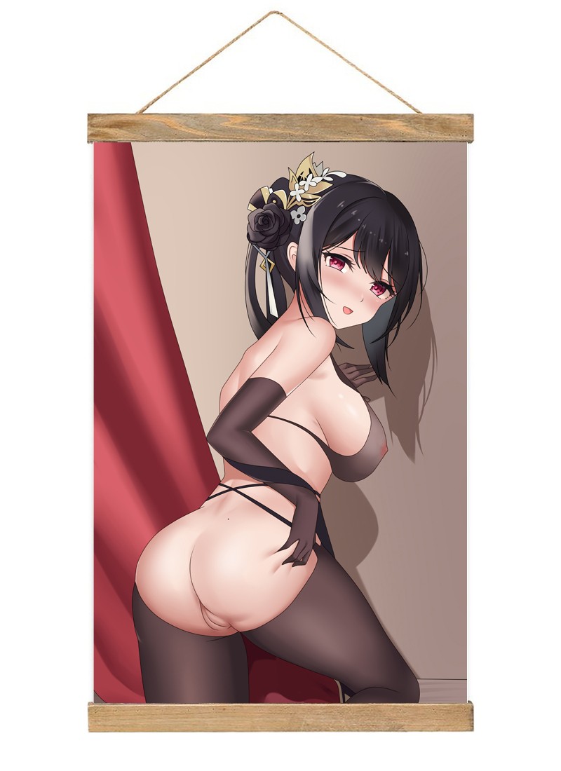 1Azur Lane Taihou-1 Scroll Painting Wall Picture Anime Wall Scroll Hanging Home Decor