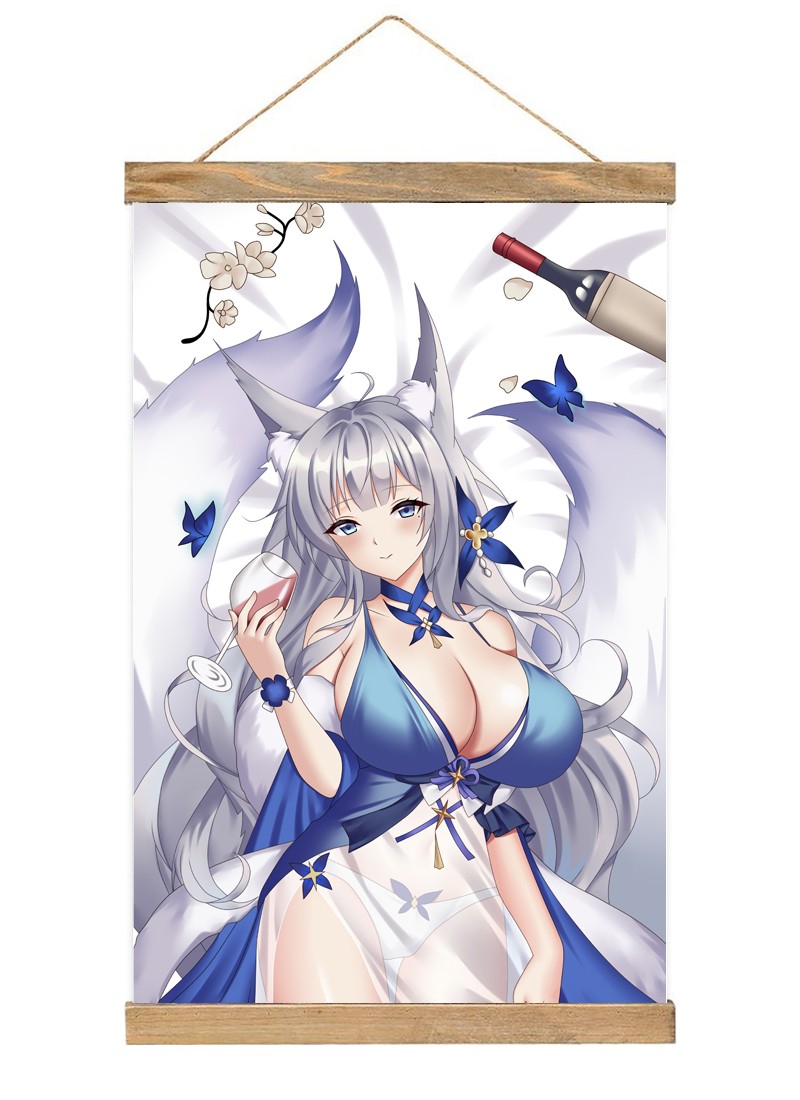 Azur Lane Sirius Scroll Painting Wall Picture Anime Wall Scroll Hanging Home Decor