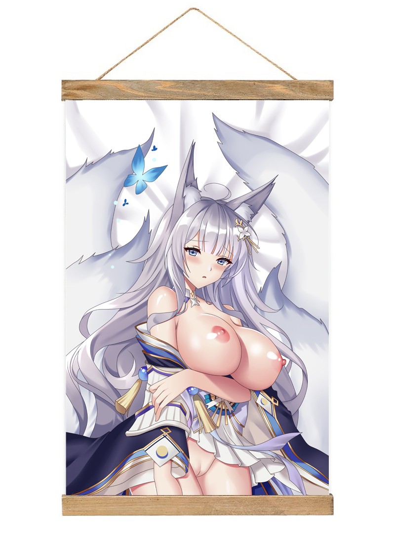 Azur Lane Shinano-1 Scroll Painting Wall Picture Anime Wall Scroll Hanging Home Decor