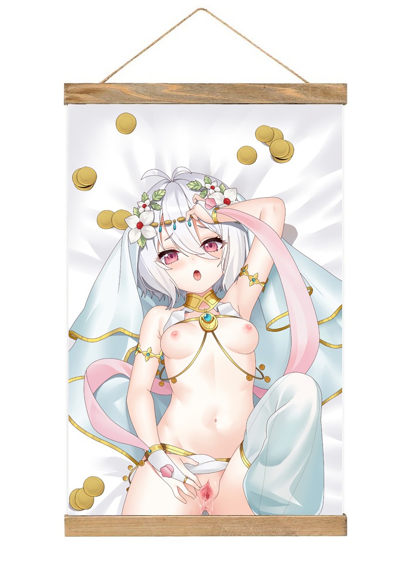 Princess Connect! ReDive Kokkoro-1 Scroll Painting Wall Picture Anime Wall Scroll Hanging Home Decor