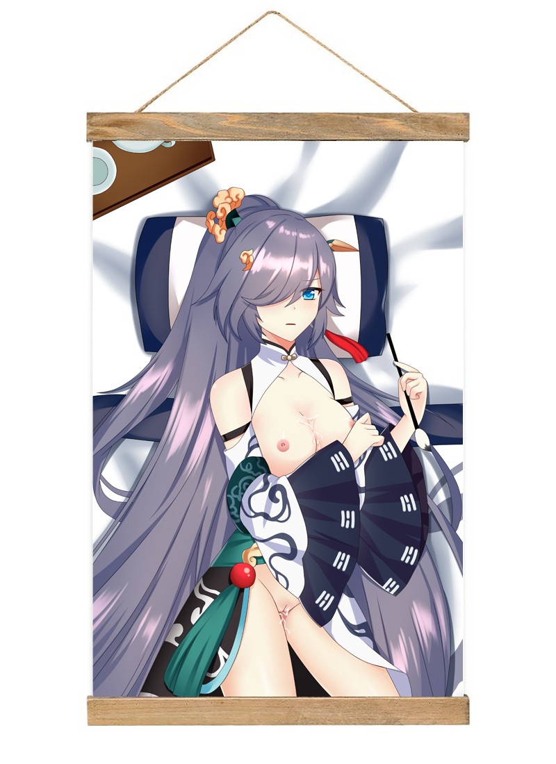 Honkai Impact 3rd Fuka-1 Scroll Painting Wall Picture Anime Wall Scroll Hanging Home Decor