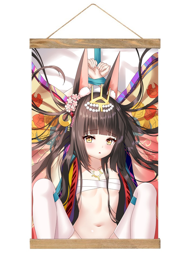 Azur Lane Akagi-1 Scroll Painting Wall Picture Anime Wall Scroll Hanging Home Decor