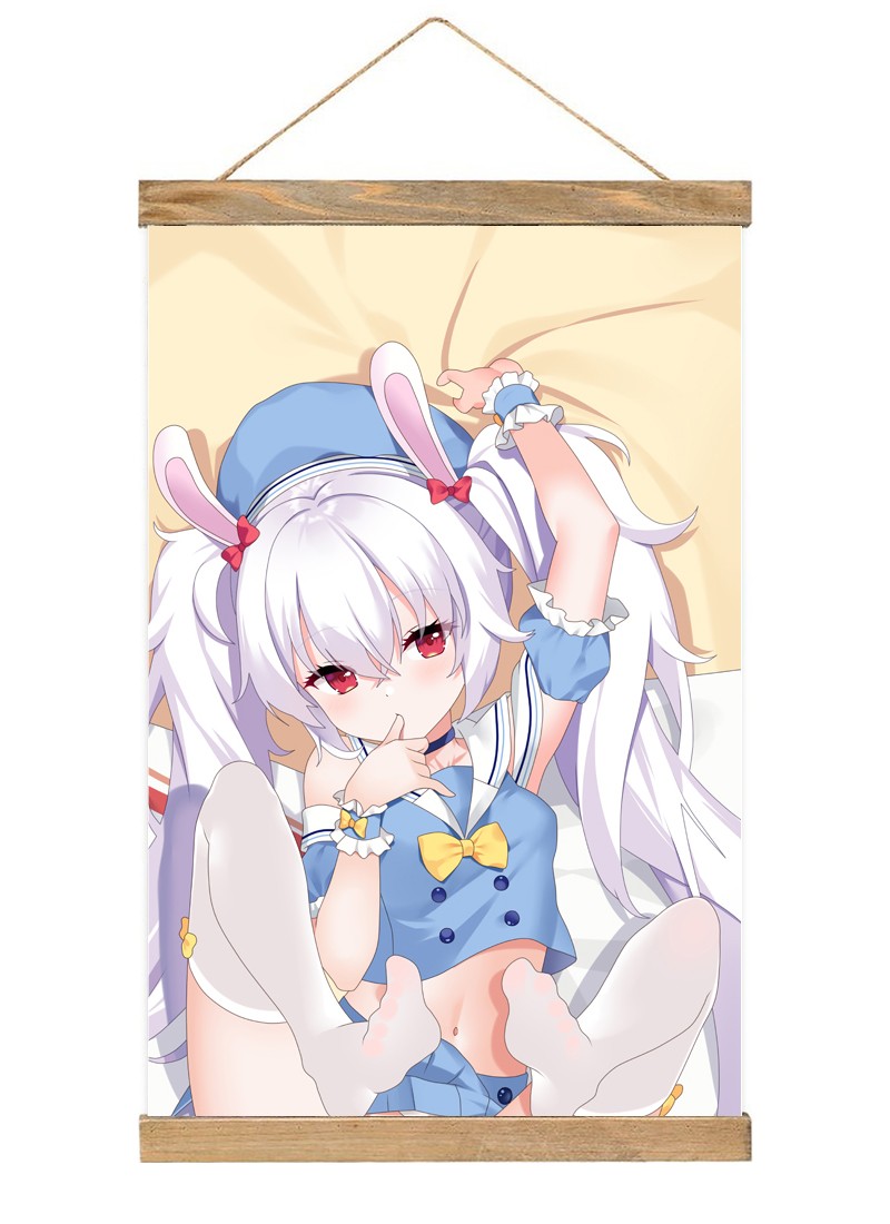 Azur Lane MNF Le Malin-1 Scroll Painting Wall Picture Anime Wall Scroll Hanging Home Decor