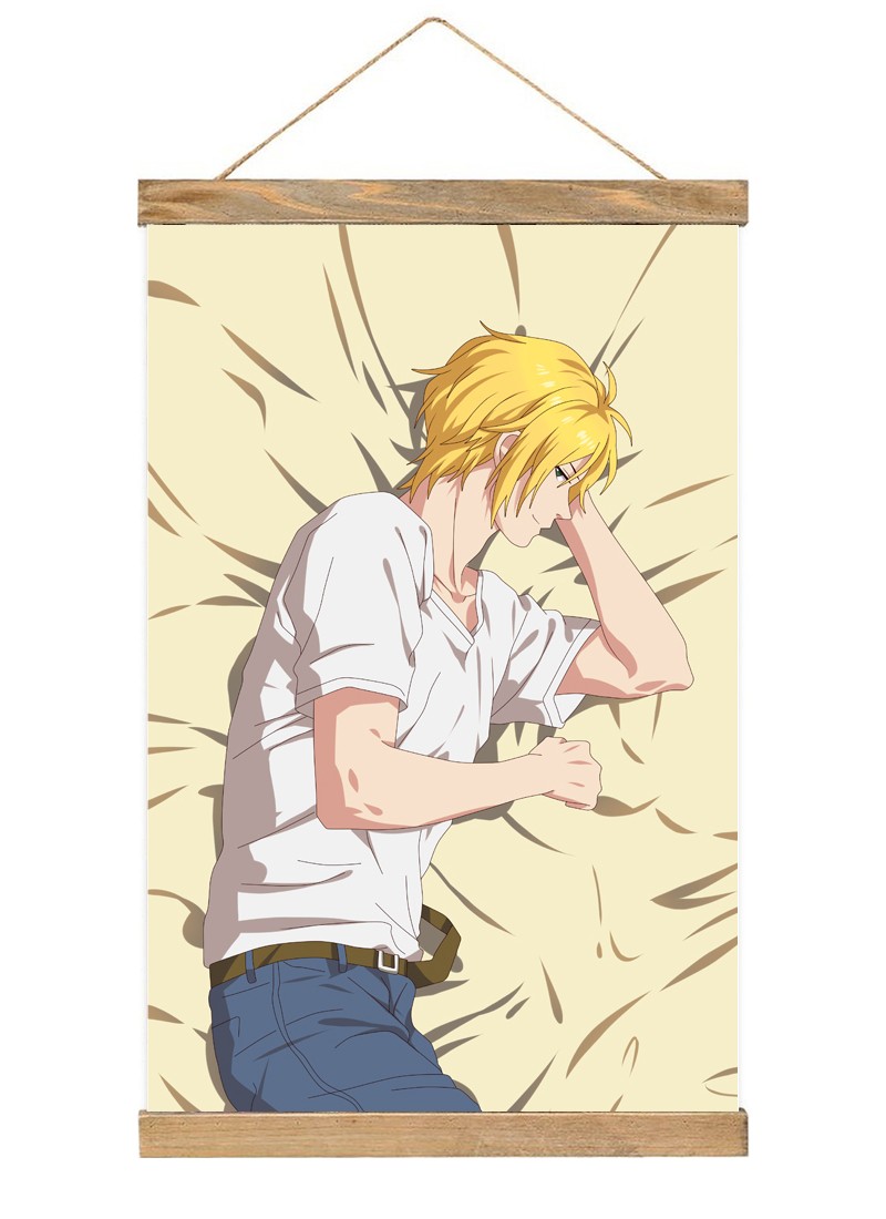 Banana Fish Ash Lynx Scroll Painting Wall Picture Anime Wall Scroll Hanging Home Decor