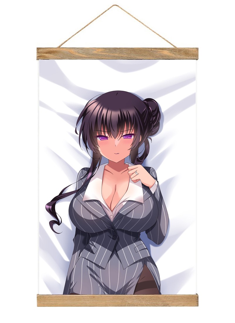 Ichiba Mocha-1 Scroll Painting Wall Picture Anime Wall Scroll Hanging Home Decor