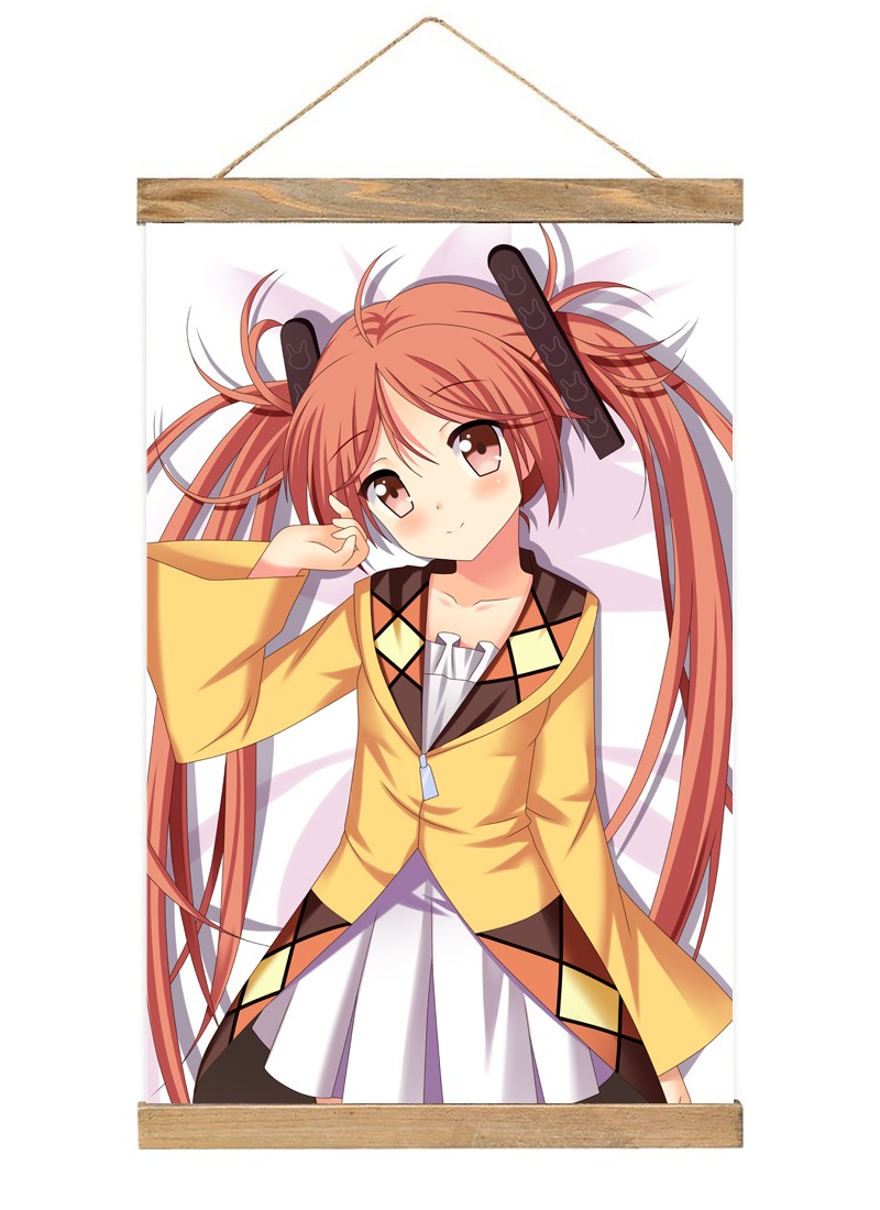Black Bullet Enju Aihara-1 Scroll Painting Wall Picture Anime Wall Scroll Hanging Home Decor
