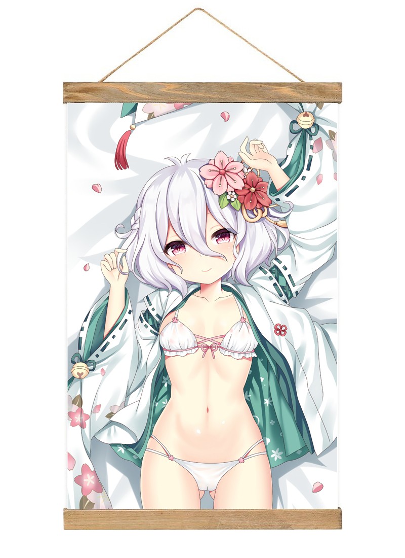 Princess Connect! ReDive Kokkoro Scroll Painting Wall Picture Anime Wall Scroll Hanging Home Decor