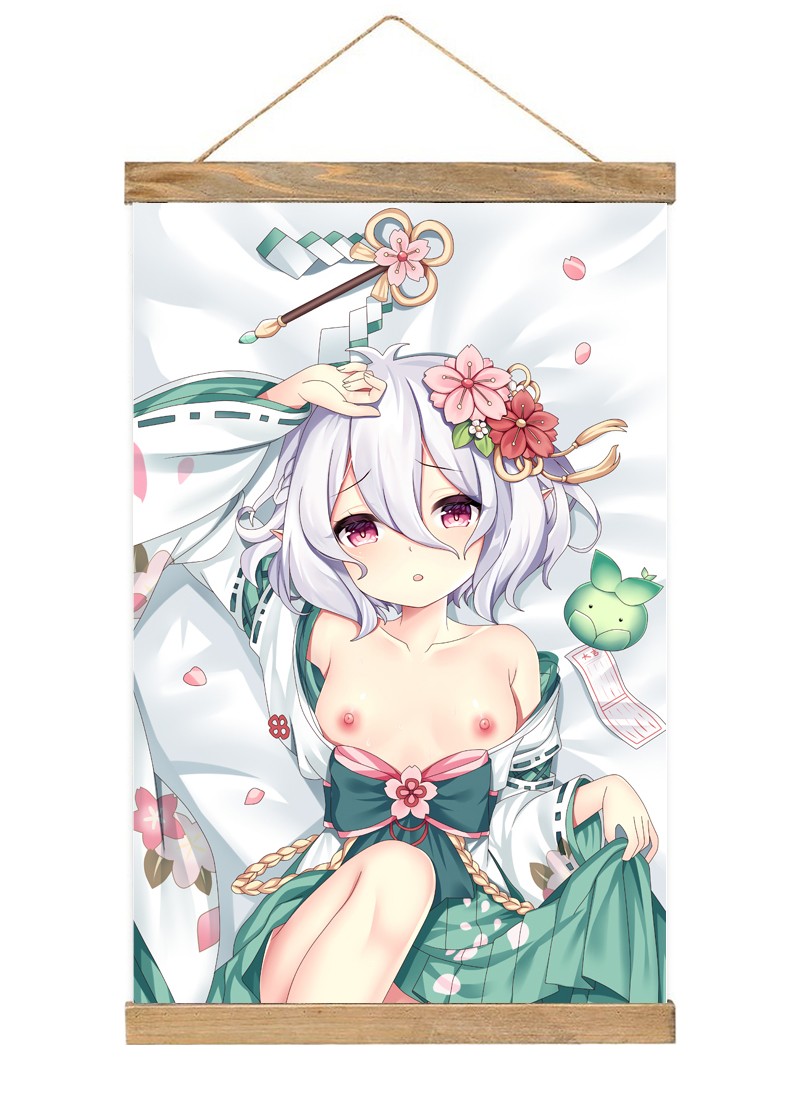 Princess Connect! ReDive Kokkoro-1 Scroll Painting Wall Picture Anime Wall Scroll Hanging Home Decor