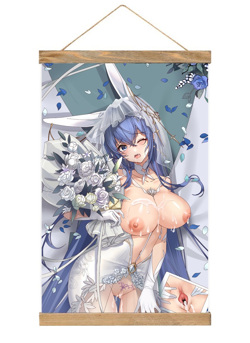 Azur Lane USS-1 Scroll Painting Wall Picture Anime Wall Scroll Hanging Home Decor