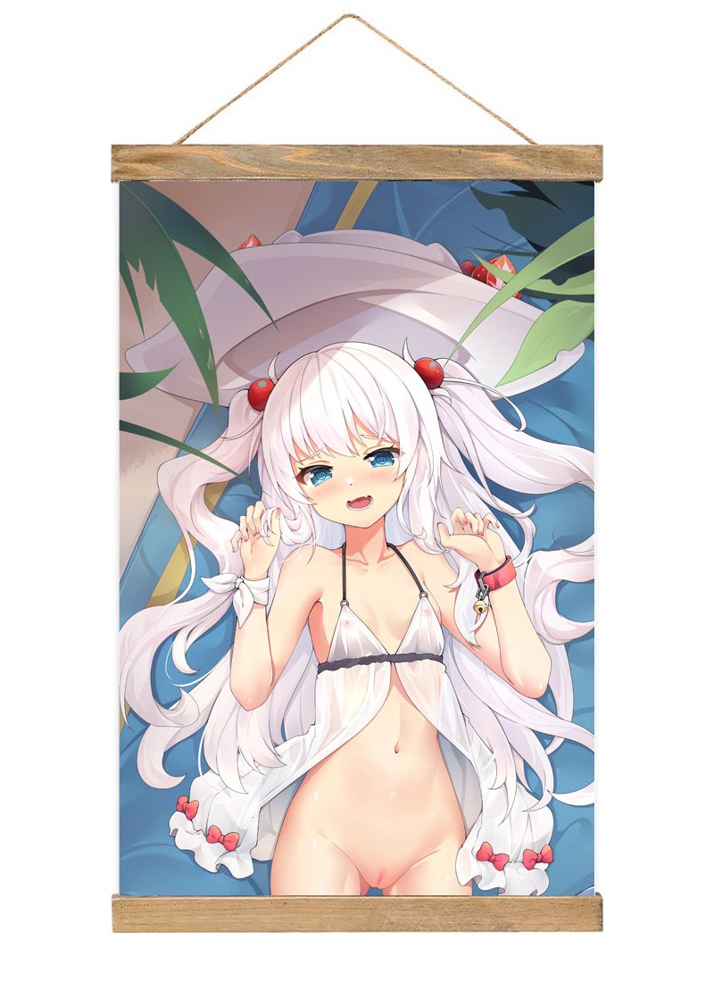 Azur Lane Hammann Scroll Painting Wall Picture Anime Wall Scroll Hanging Home Decor