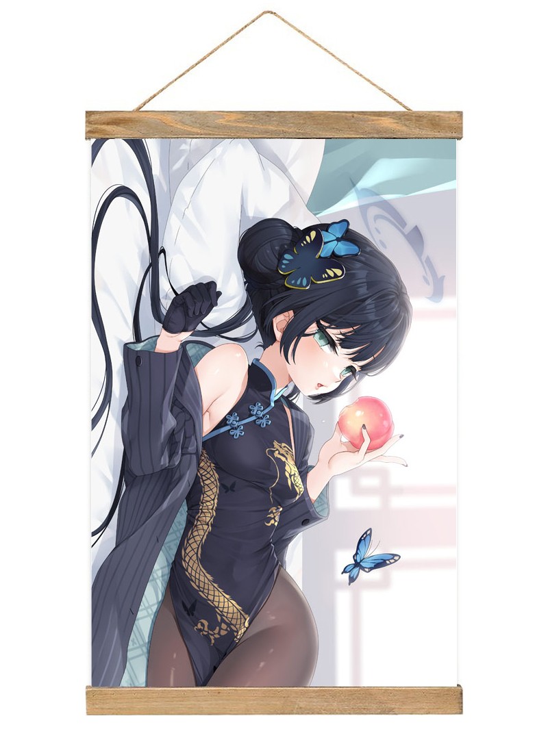 Blue Archive kisaki Scroll Painting Wall Picture Anime Wall Scroll Hanging Home Decor