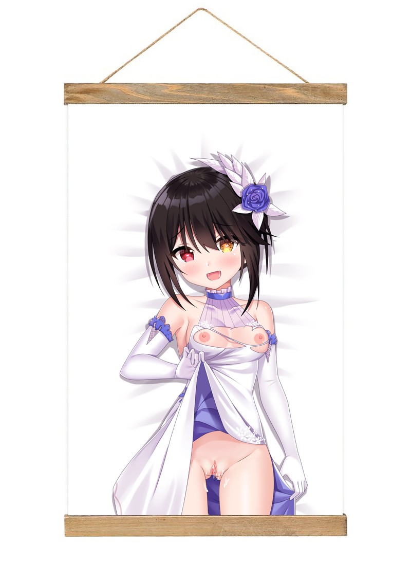 Date A Live Tokisaki Kurumi-1 Scroll Painting Wall Picture Anime Wall Scroll Hanging Home Decor