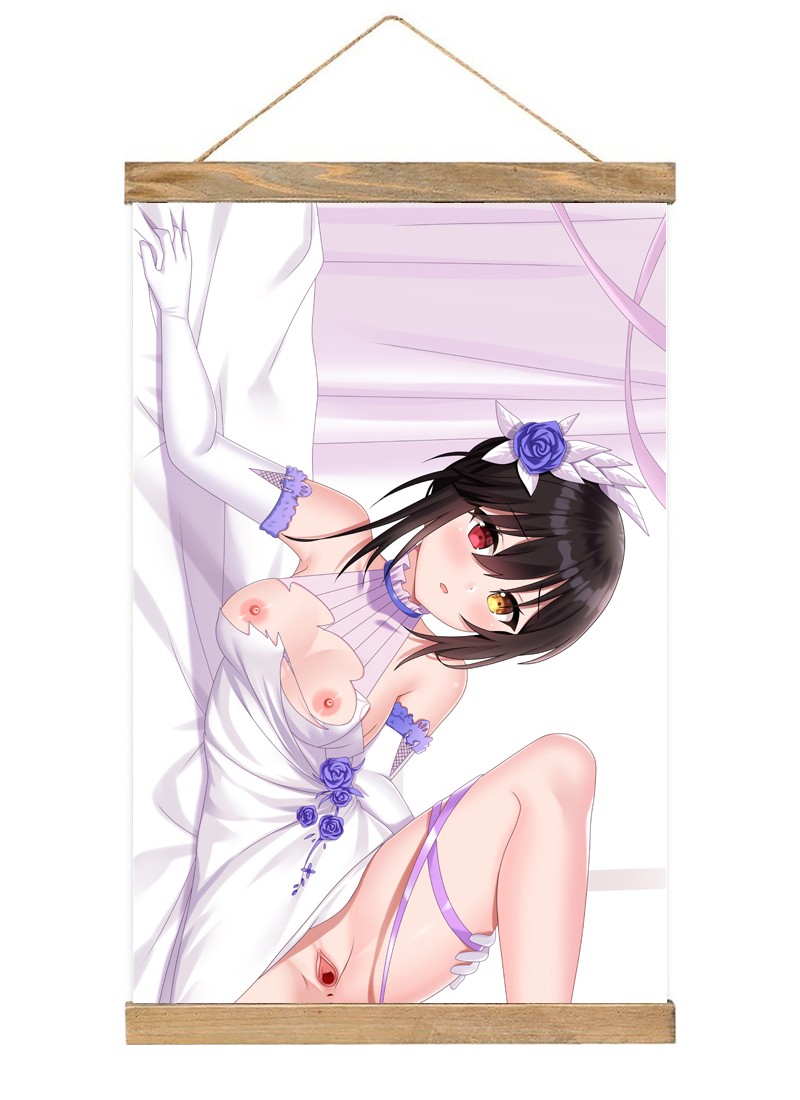 Date A Live Tokisaki Kurumi Scroll Painting Wall Picture Anime Wall Scroll Hanging Home Decor