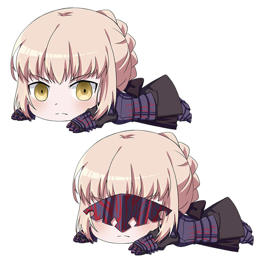 Altria Pendragon Lily Fate Stay Night Cosplay Cartoon Deformable Anime Plush Pillow 45 x 55cm(17.7in x 21.6in) Lying Pillow Home Living Room Decor