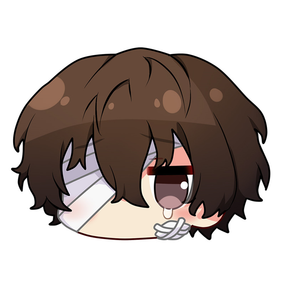 Dazai Osamu Bungo Stray Dogs Cosplay Cartoon Deformable Anime Plush Pillow 45 x 55cm(17.7in x 21.6in) Lying Pillow Home Living Room Decor